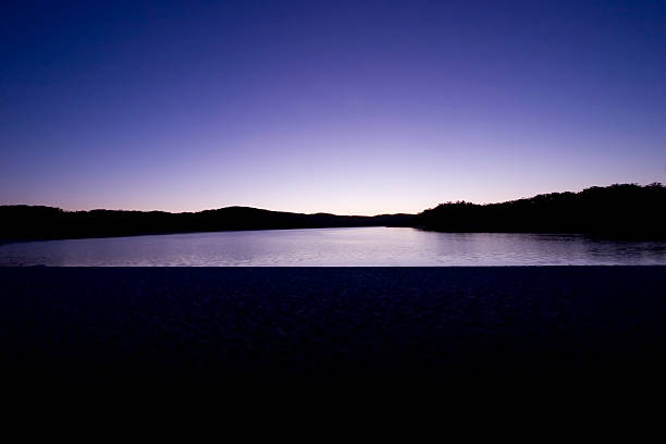 morning lake mckenzie stock photo