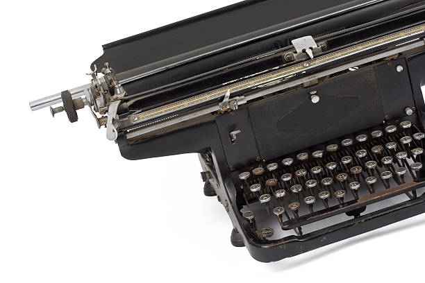 vieja máquina de escribir 2 - typewriter retro revival old fashioned obsolete fotografías e imágenes de stock