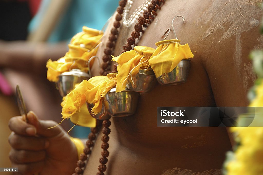 Corpo indù foratura - Foto stock royalty-free di Thaipusam