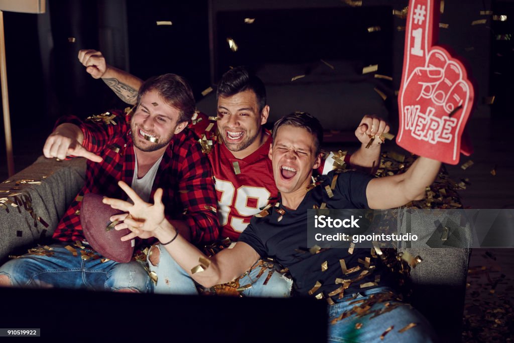 It was the most important score American Football - Sport Stock Photo