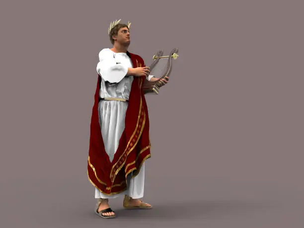 Photo of 3d illustration of Emperor Nero