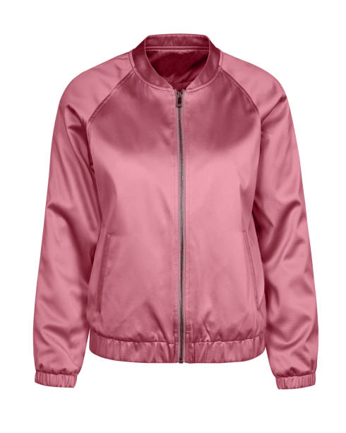 istock Pale pink rose bomber jacket isolated on white 910520966