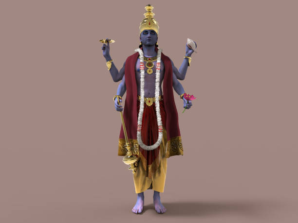 3d Illustration Of Hindu God Vishnu Stock Photo - Download Image Now -  Avatar, Vishnu, Krishna - iStock