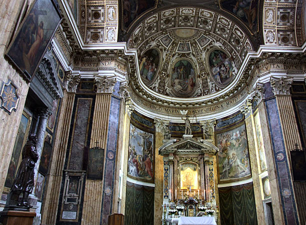 istock Ornate church in Rome (Italy) 91052126