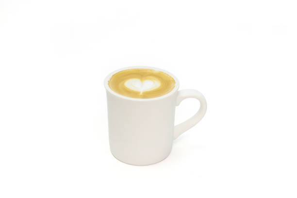 istock Hot coffee latte isolated on white background 910524922