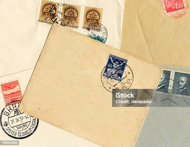 늙음 봉투 봉투에 대한 스톡 사진 및 기타 이미지 - 봉투, 오래된, 프라하