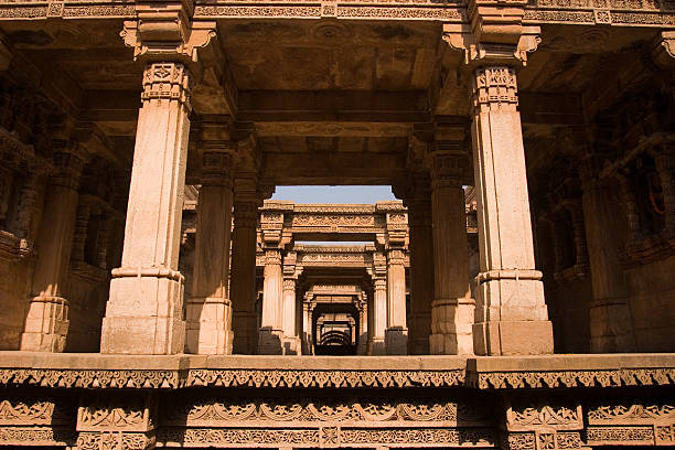 istock Entrance to an Ancient Step well, India 91053109