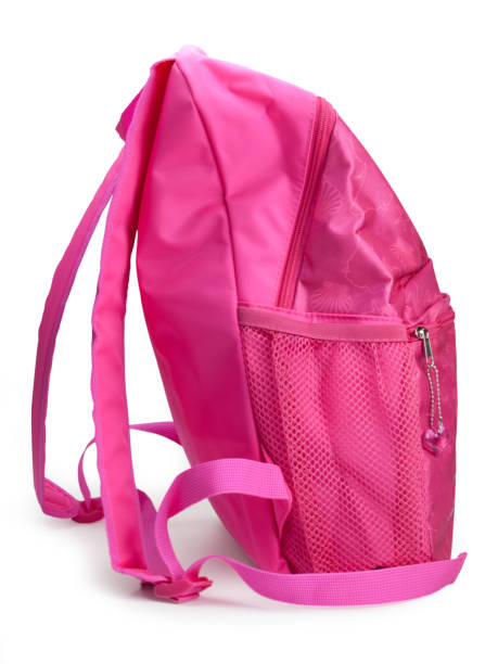 istock Comfortable school backpack for girls pink color. 910535620