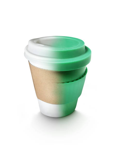 istock Turning Plastic Coffee Cup Green Eco Recycle 910535930