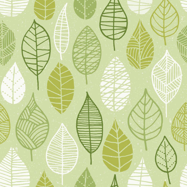 illustrations, cliparts, dessins animés et icônes de les feuilles de printemps seamless pattern. - abstract autumn backgrounds beauty