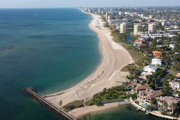 istock Aerial view of Florida Beaches 910539660