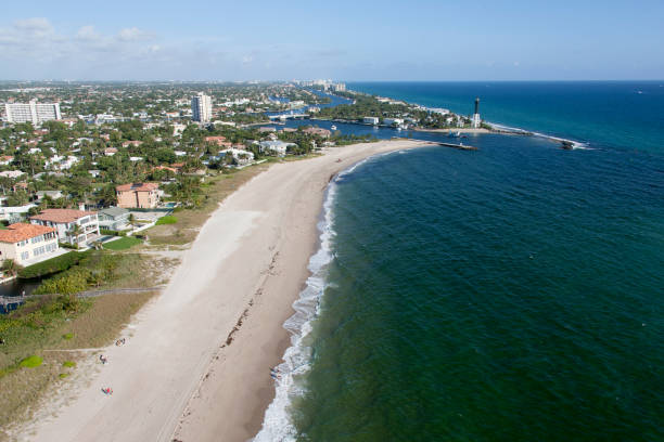 istock Aerial view oh Hillsboro inlet Florida 910543024
