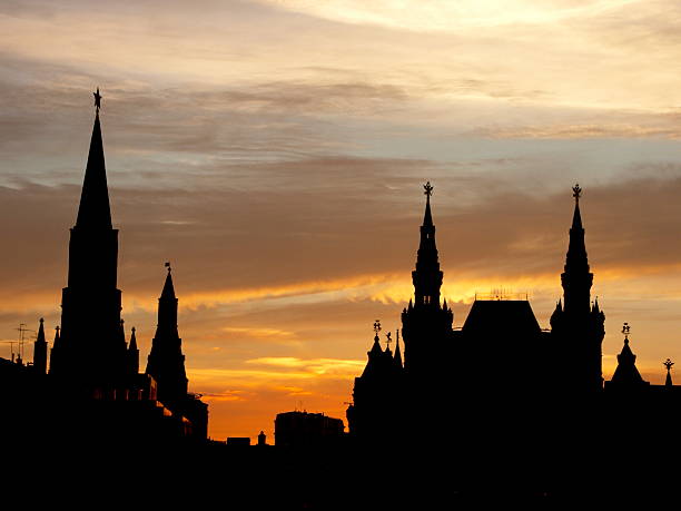 istock Silhouettes of the Moscow Kremlin 91054363