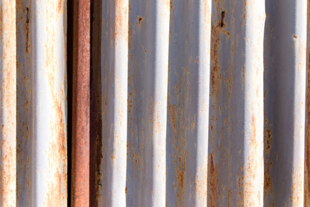 istock Rusty metal fence as a background 910546536