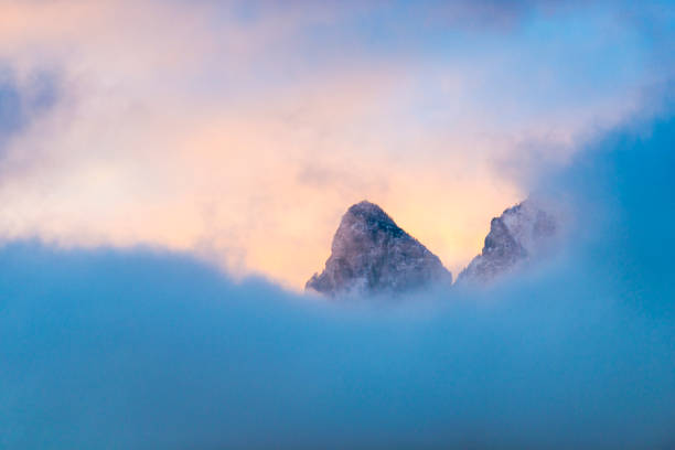 istock Amazing clouds in Bucegi Mountains, Romania 910550260