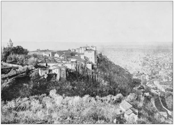 istock Antique photograph of World's famous sites: Granada, Spain 910550890