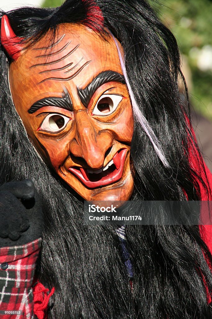 Diavolo maschera di carnevale - Foto stock royalty-free di Adulto