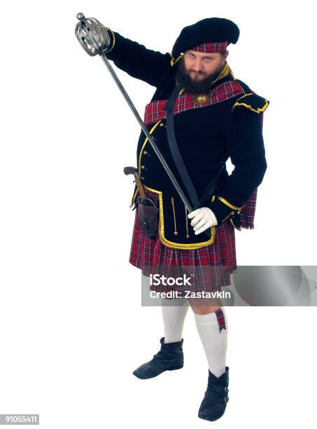 Scottish Guerriero - Fotografie stock e altre immagini di Abbigliamento - Abbigliamento, Adulto, Armi