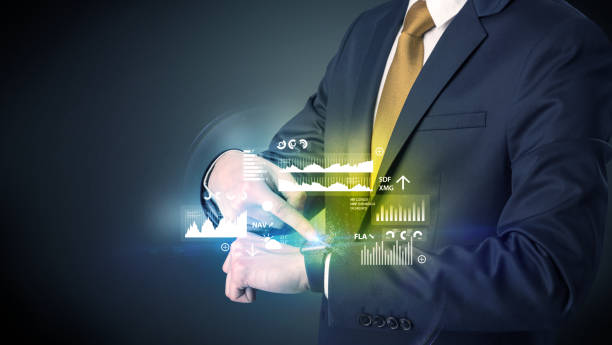 istock Businessman wearing smartwatch. 910556948