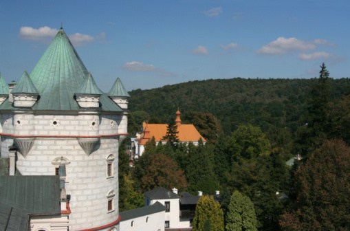 Tower of palace in Krasiczyn, Poland