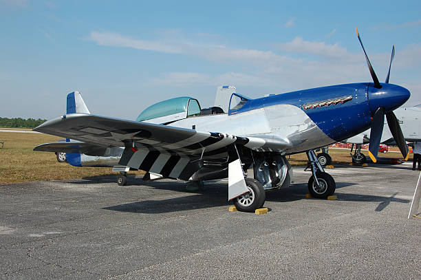 istock Legendary North American P-51 airplane 91055794