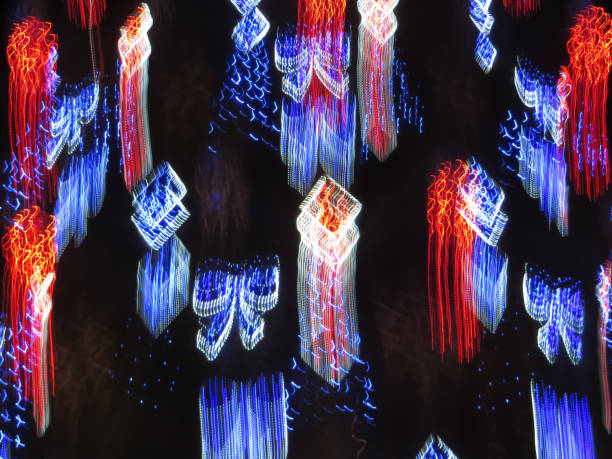 istock Christmas lights background Lights blurred bokeh 910560370
