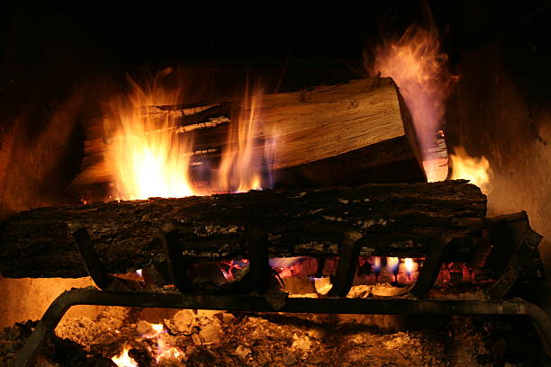 fireplace2 stock photo