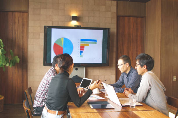 istock Plan for the project in the Japanese office 910563136