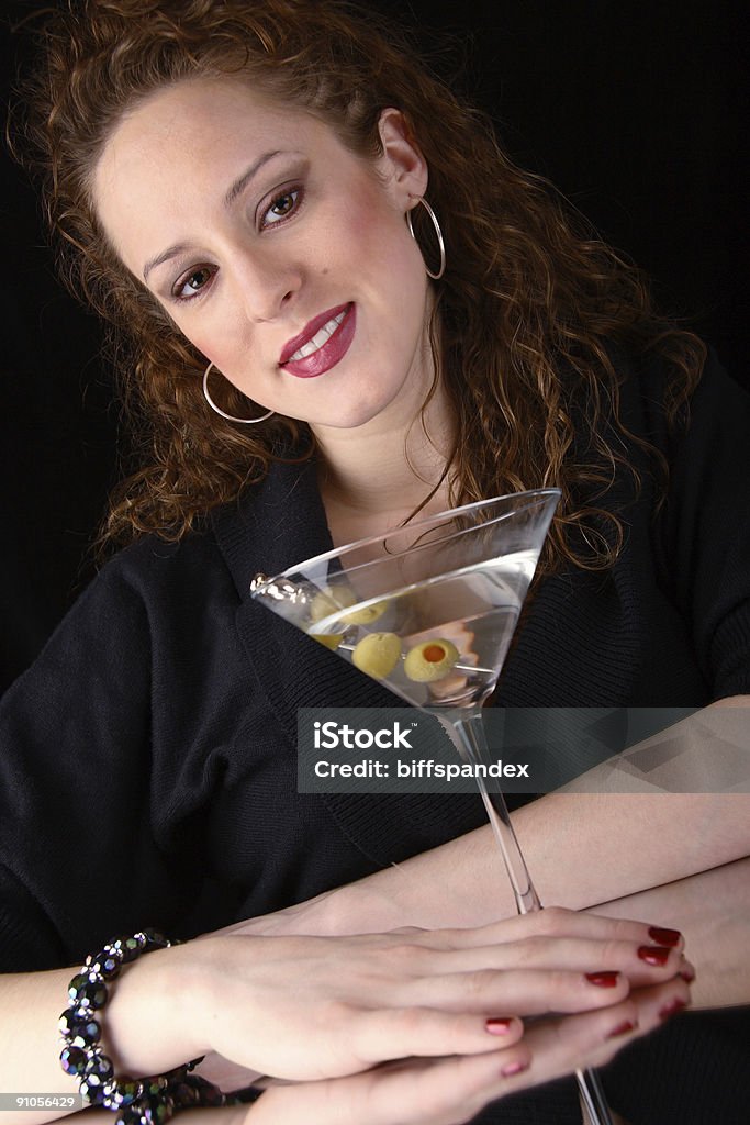 Woman With Martini  Adult Stock Photo