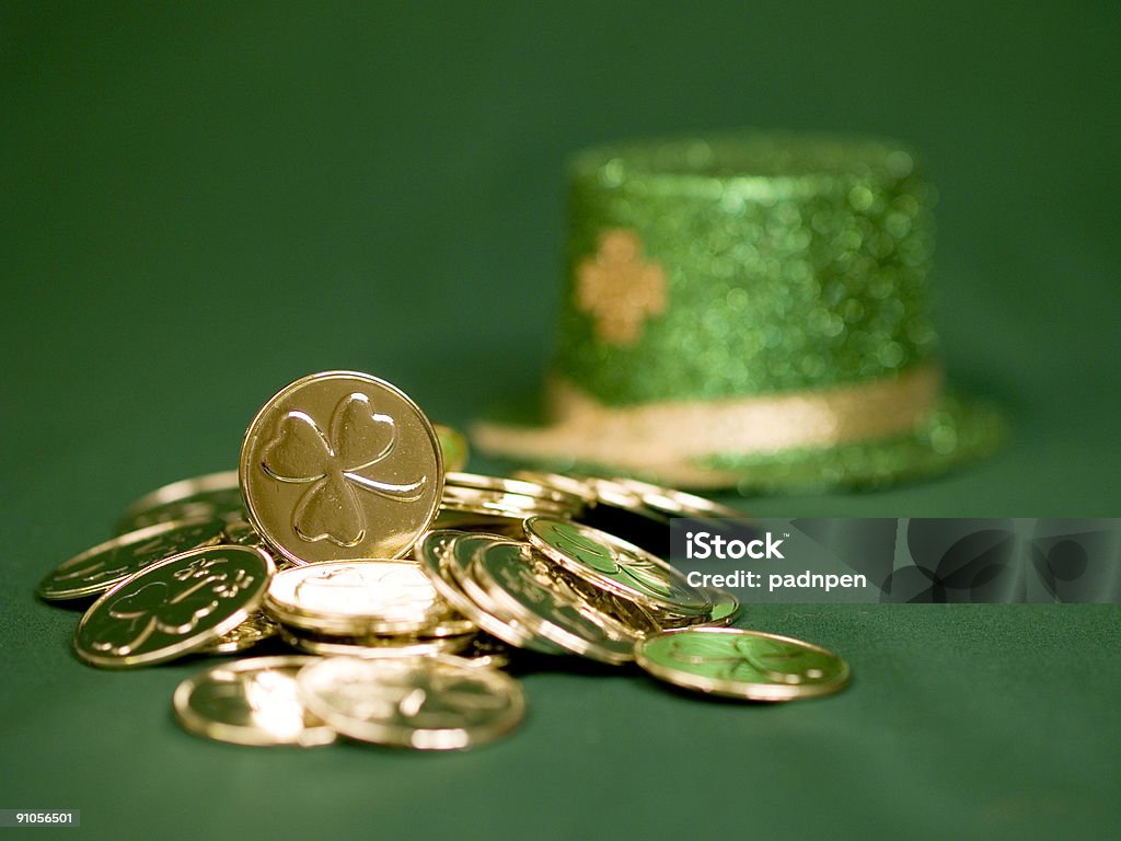 Panela de sorte Gold - Foto de stock de Dia de São Patrício royalty-free