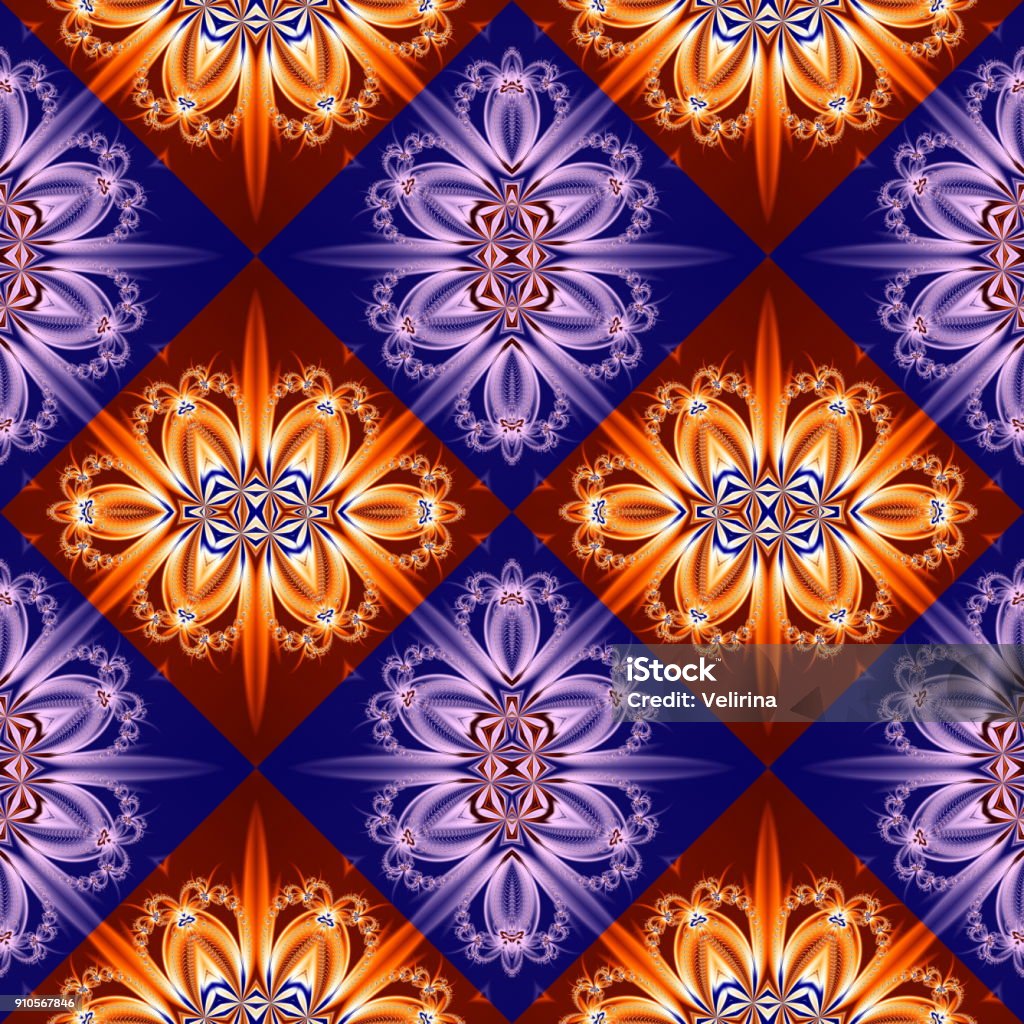 2tone Pattern Twotone Pattern With Floral Star And Square Ornament You Can Use It For ...