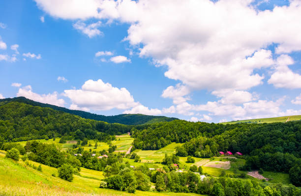 istock village in Carpathian mountains in summertime 910568054