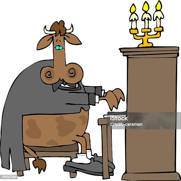 Cow Pianist Stock Illustration - Download Image Now - Cow, Domestic Cattle, Tuxedo