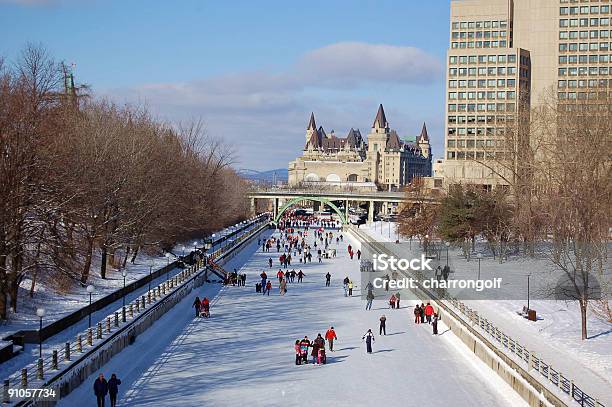 Foto de Winter Wonderland Rideau Canal Unesco e mais fotos de stock de Ottawa - Ottawa, Canal Rideau, Inverno