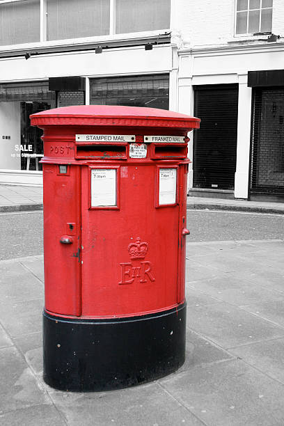 istock British red pillar box - London 91057753