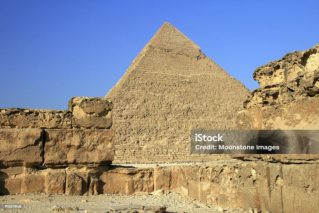 カフラーギザのピラミッド（エジプト） - アフリカのロイヤリティフリーストックフォト