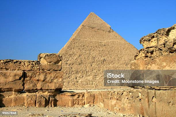 Foto de Pirâmide De Quéfren De Giza Egito e mais fotos de stock de Antigo - Antigo, Antiguidades, Arcaico