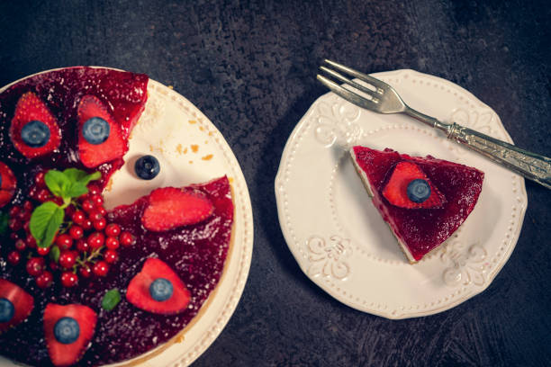 istock Cheesecake With Fresh Berry Fruits 910578792