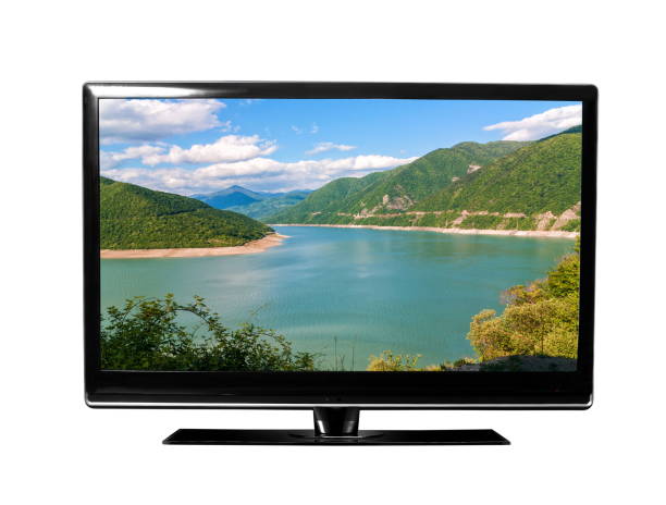 istock TV with the mountains view 910579124