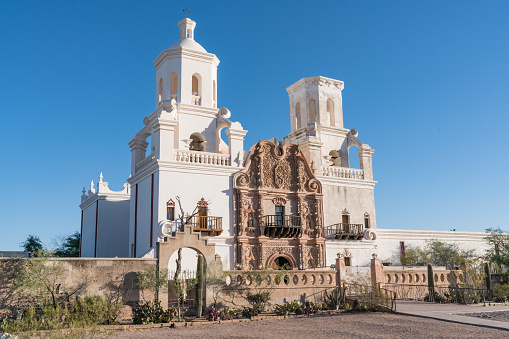 The historic Mission San Xavier del Bac Tucson, Arizona