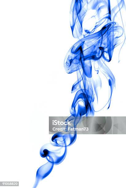 Smoke Stock Photo - Download Image Now - Abstract, Backgrounds, Blue
