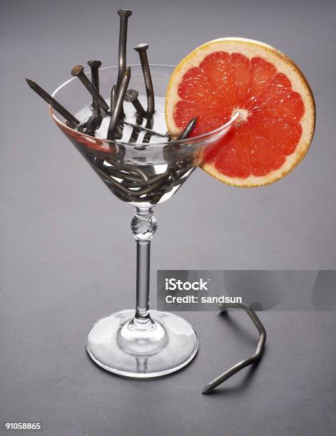 Extreme Cocktail Stock Photo - Download Image Now - Alcohol - Drink, Nail - Work Tool, Grapefruit