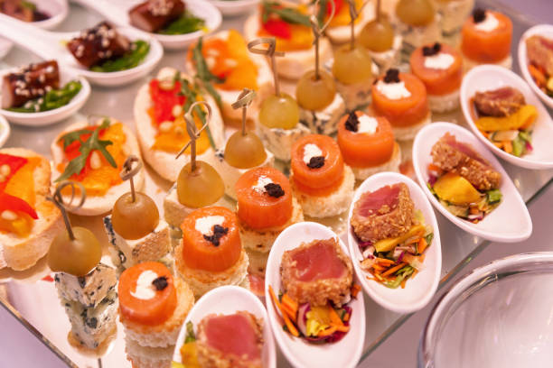 istock Delicious food catering. Cocktail Reception 910589712