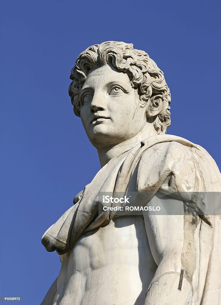 Castor or Pollux in Rome  Men Stock Photo