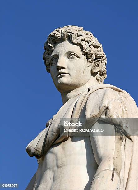Castor Or Pollux In Rome Stock Photo - Download Image Now - Men, Profile View, Sculpture