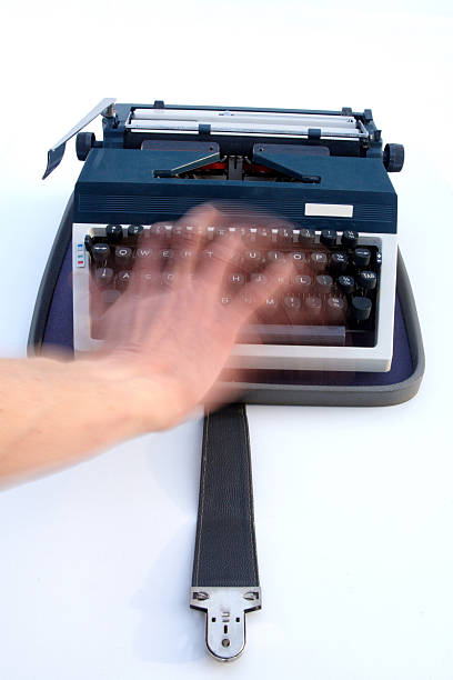 速度タイプ - typebar typewriter key 1940s style typewriter ストックフォトと画像