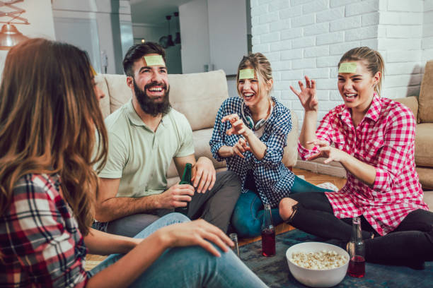 istock Playing Funny Game with Friends 910605990