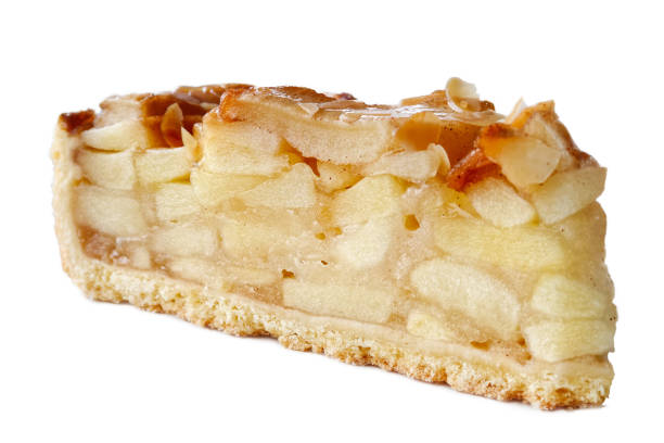 istock A slice of apple pie isolated on white. 910616370