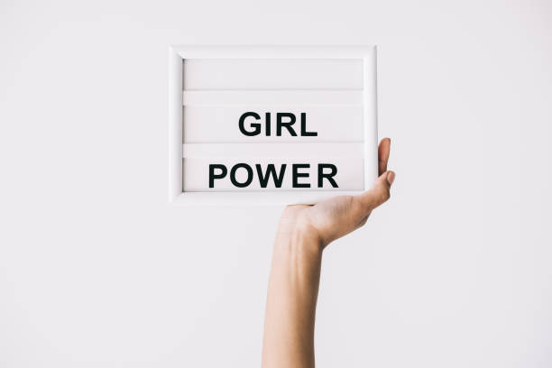 istock board with girl power lettering 910619920