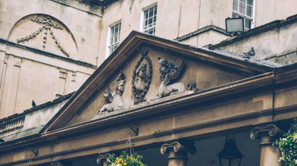 istock King's and Queen's baths the Pump Room entrance, Bath 910633800